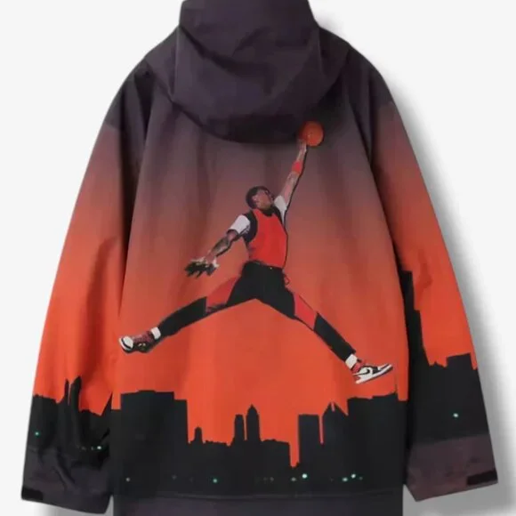 Nike Air Jordan I Jumpman Skyline GORE-TEX Rain Jacket HF9285-010 Large - Picture 4 of 12